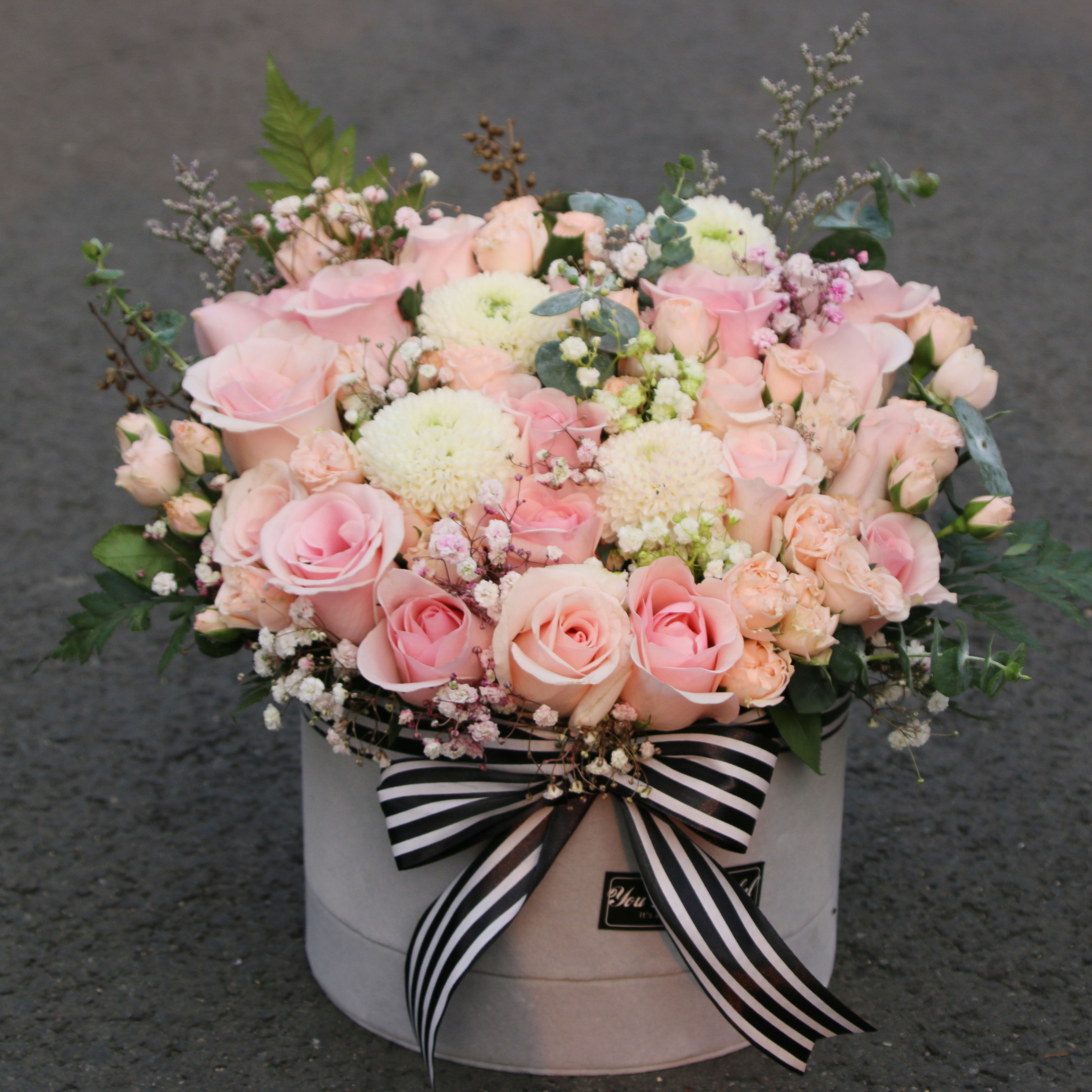 宁波鲜花店速递同城配送高档进口乒乓菊粉佳人鲜花速递同城