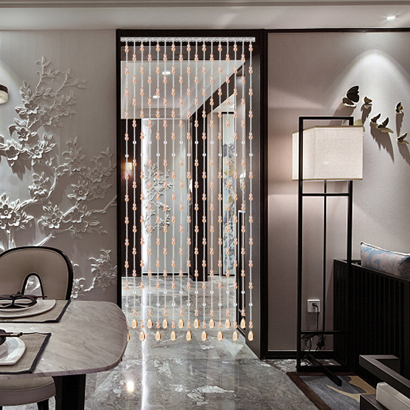 葫芦珠帘水晶隔断风水帘客厅玄关屏风成品帘子卧室厕所卫生间门帘