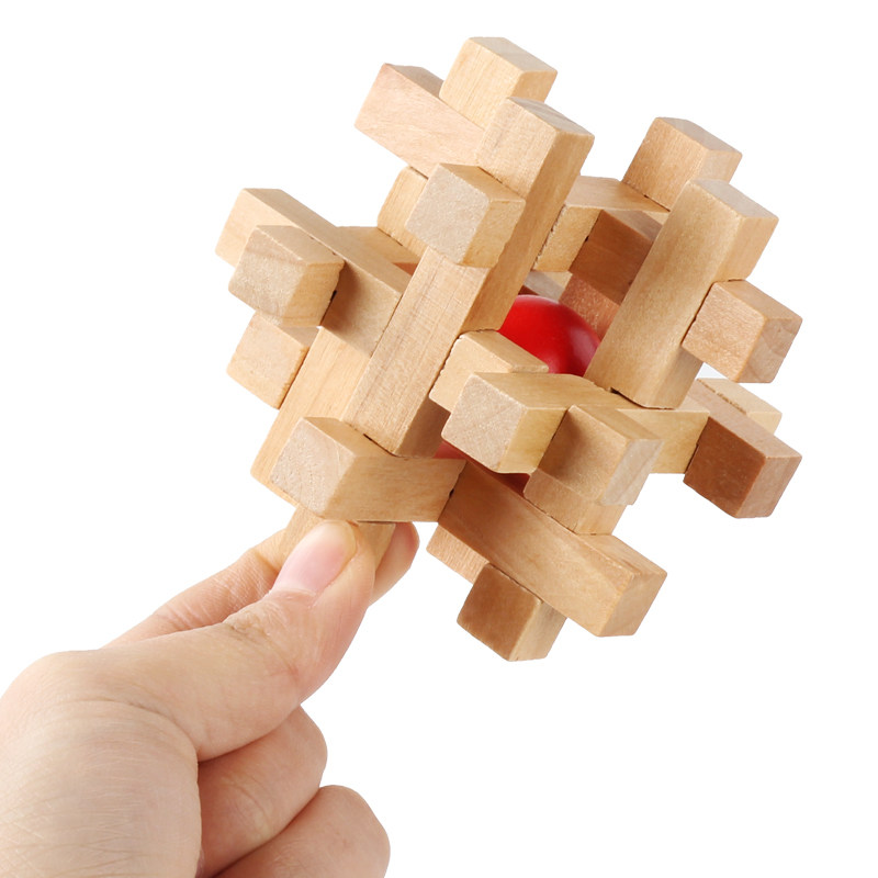 早教教益智力木质木制套装孔明锁成人儿童鲁班解锁