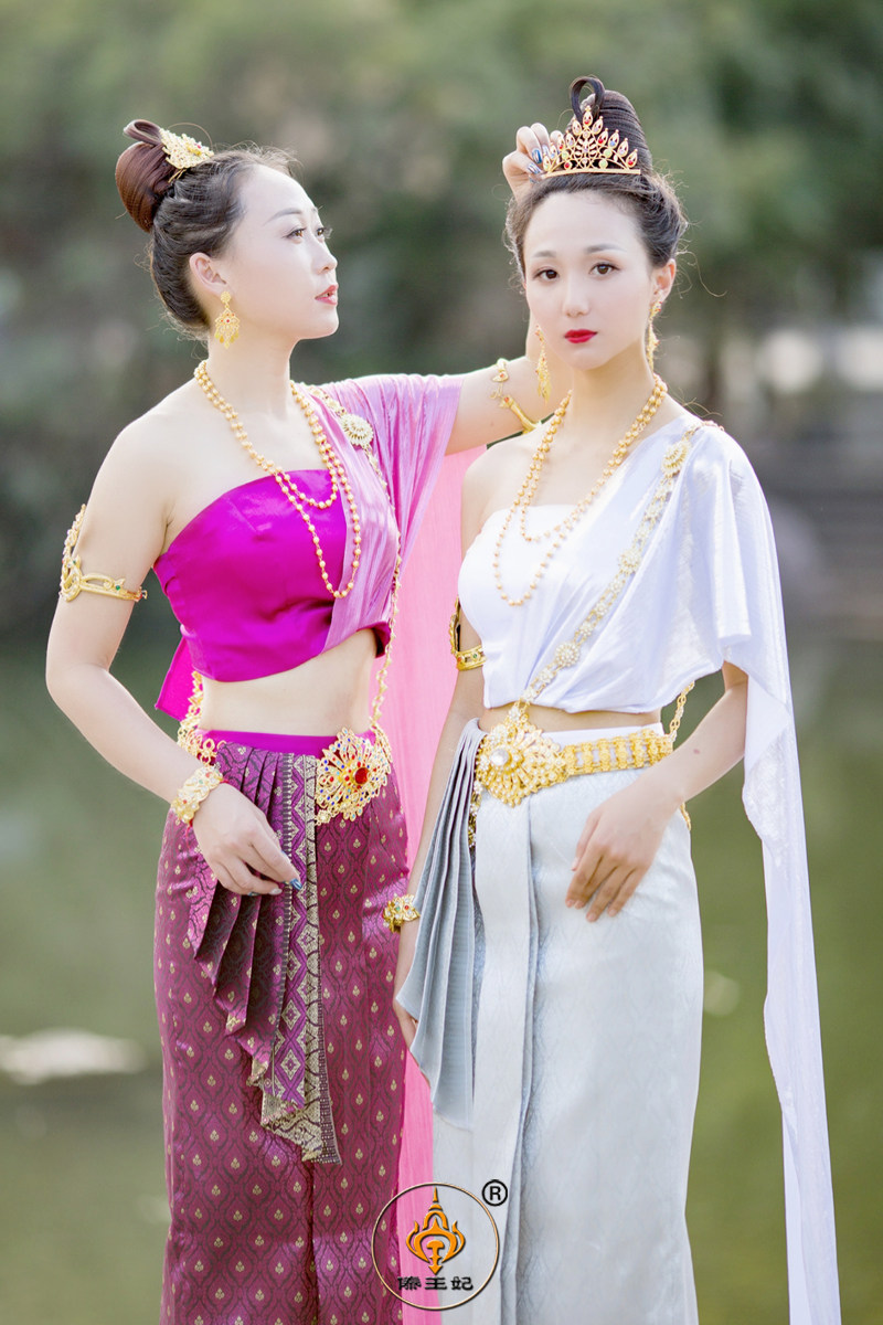 傣王妃服饰泰国服装套装傣族泼水节盛装时尚大气民族服装