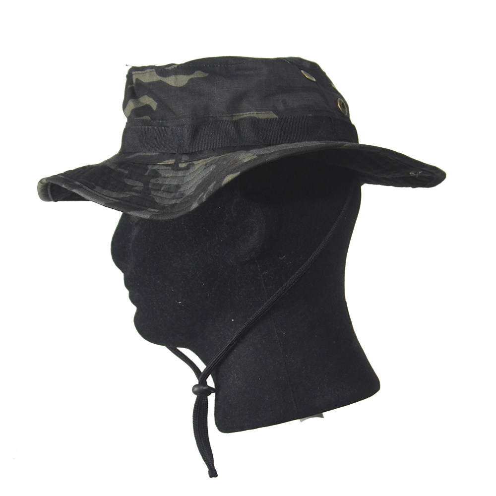 迷彩作战沙龙黑夜地形mcbk奔尼帽圆边帽战术军迷帽
