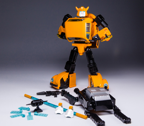 酷变宝合金版大黄蜂kbb甲壳虫mp21 变形玩具金刚金甲虫汽车人模型