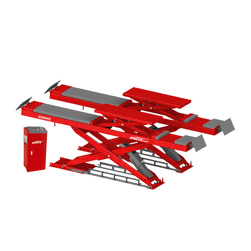 升机正品上海优耐特y35d汽车车子母大剪举四轮汽车升降机