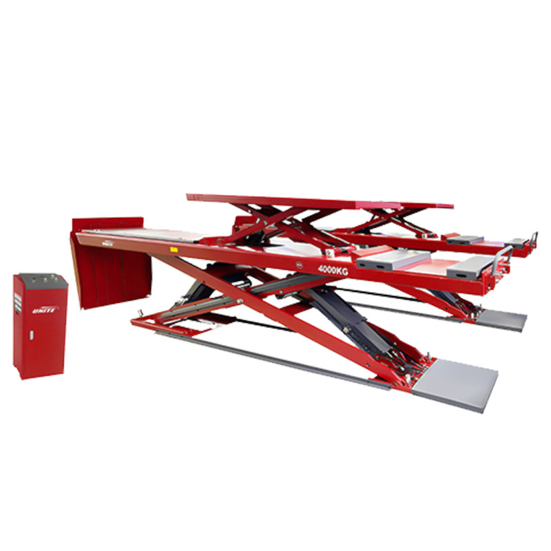 升机母大剪举上海优耐特超薄剪式举升落地落地式汽车升降机