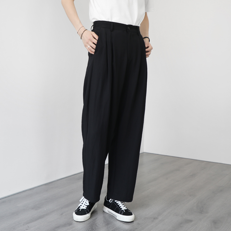 [白术自制]强推！薄款宽松西装裤男女款垂顺飘逸走路带风西裤IP23