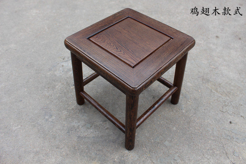 红木小板凳非洲鸡翅木全卯方凳实木儿童凳子休闲矮凳