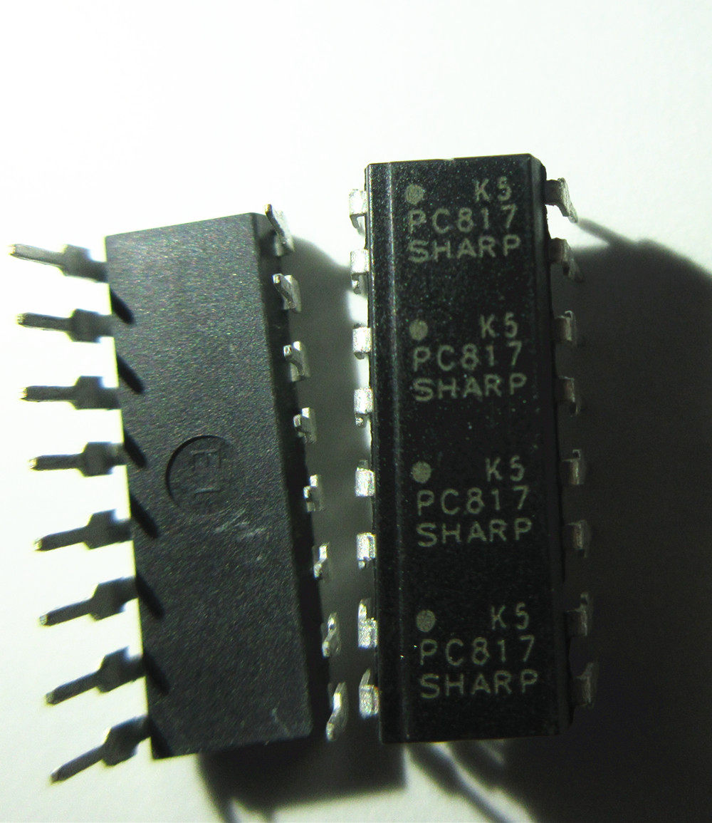 pc817 pc817-4 dip16脚 四组光电耦合器芯片 直插光耦