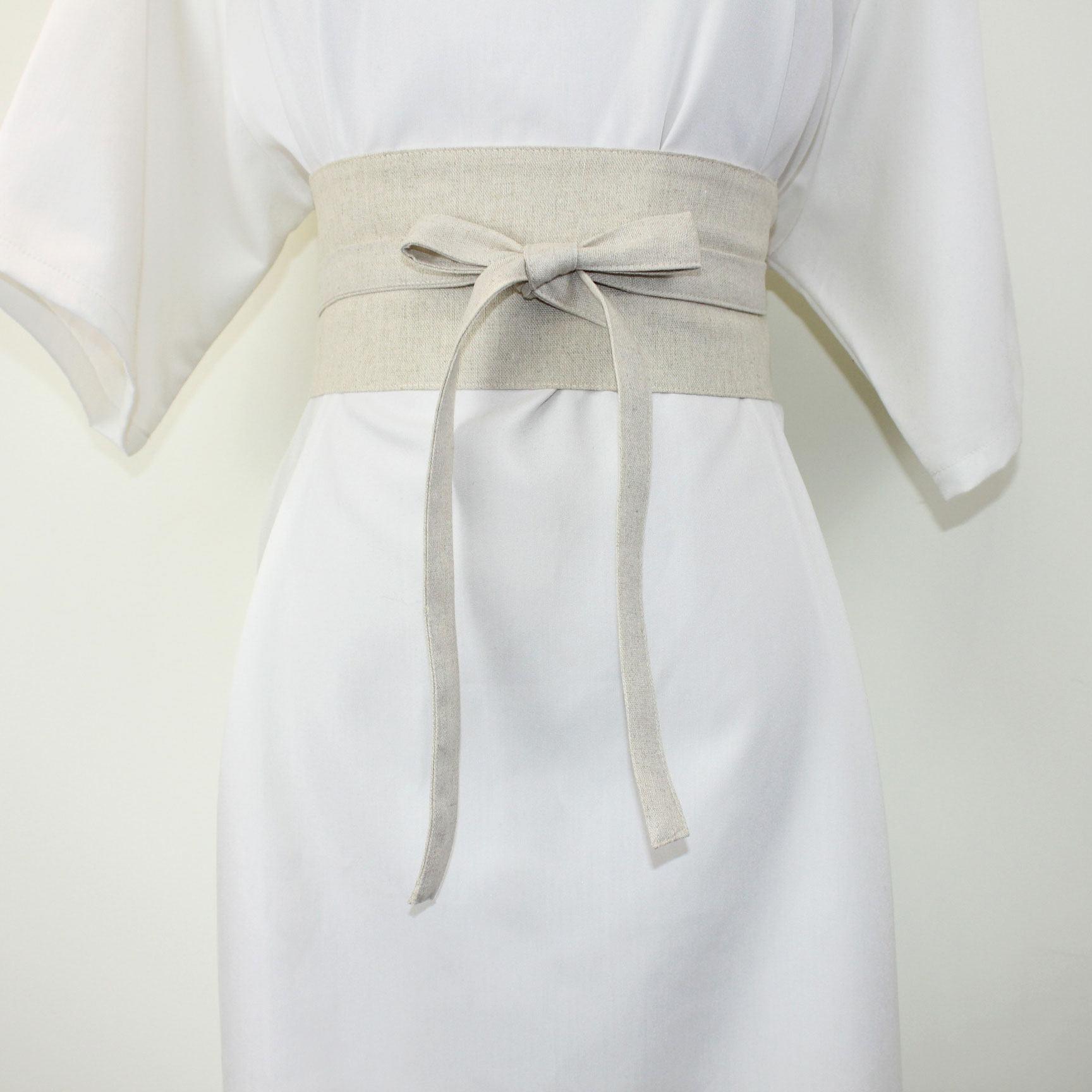 白色系束腰复古腰带宽腰汉服古风定制可选多色腰带