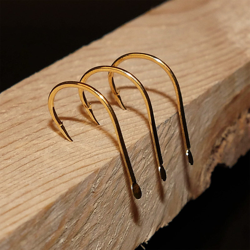 千又钓钩kase上金25号金色矶钓鱼钩倒刺海50枚装鱼钩