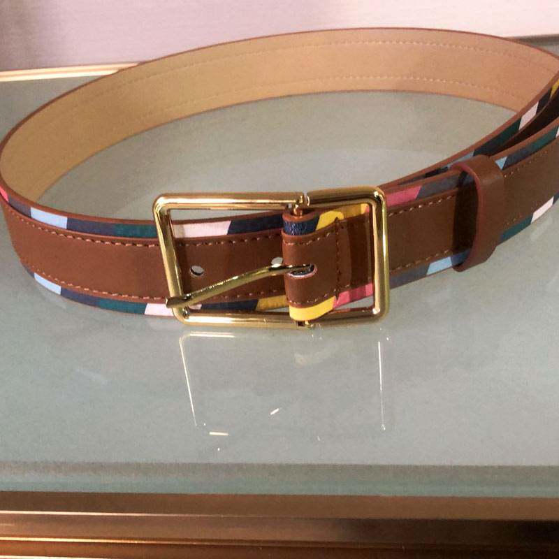 阿玛施新颖正品时尚韩版拼真皮女士皮带牛皮装饰腰带