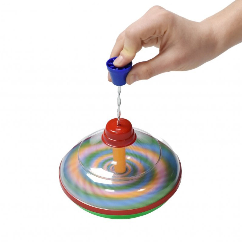 陀螺手拉压力抽拉按压旋转创意减压益智儿童玩具创意