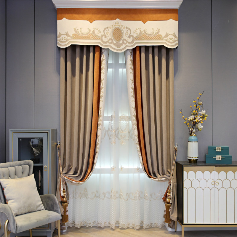 窗帘2020新款流行简约欧式客厅奢华大气法式定制窗帘