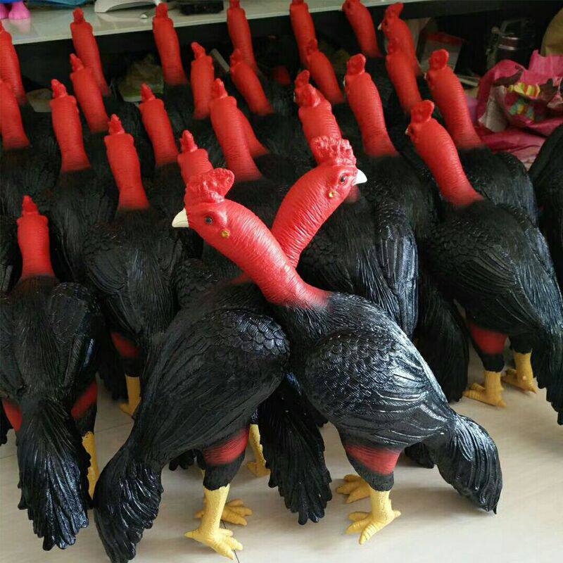斗鸡模型训练假鸡仿真用品其它宠物用具