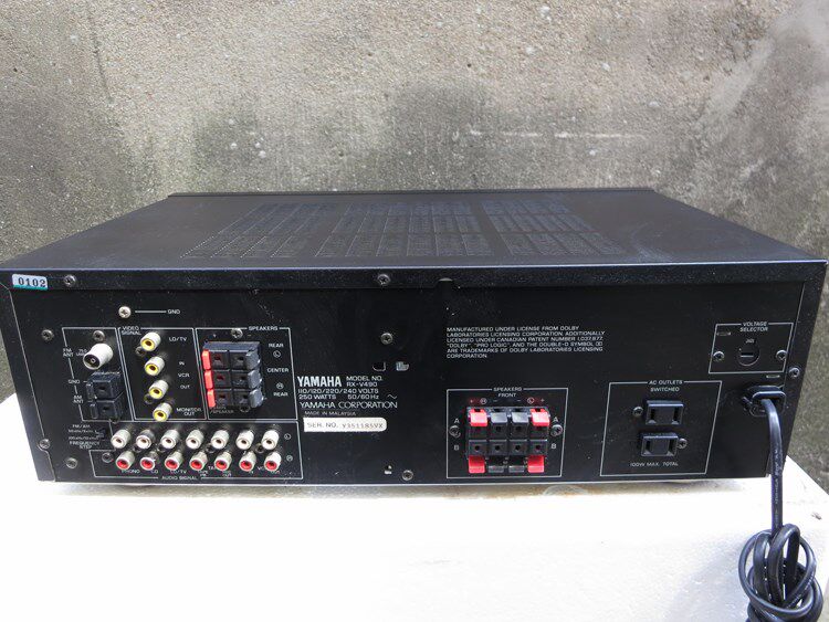 二手进口功放雅马哈rxv490av5声道功放机音响家庭影院功放