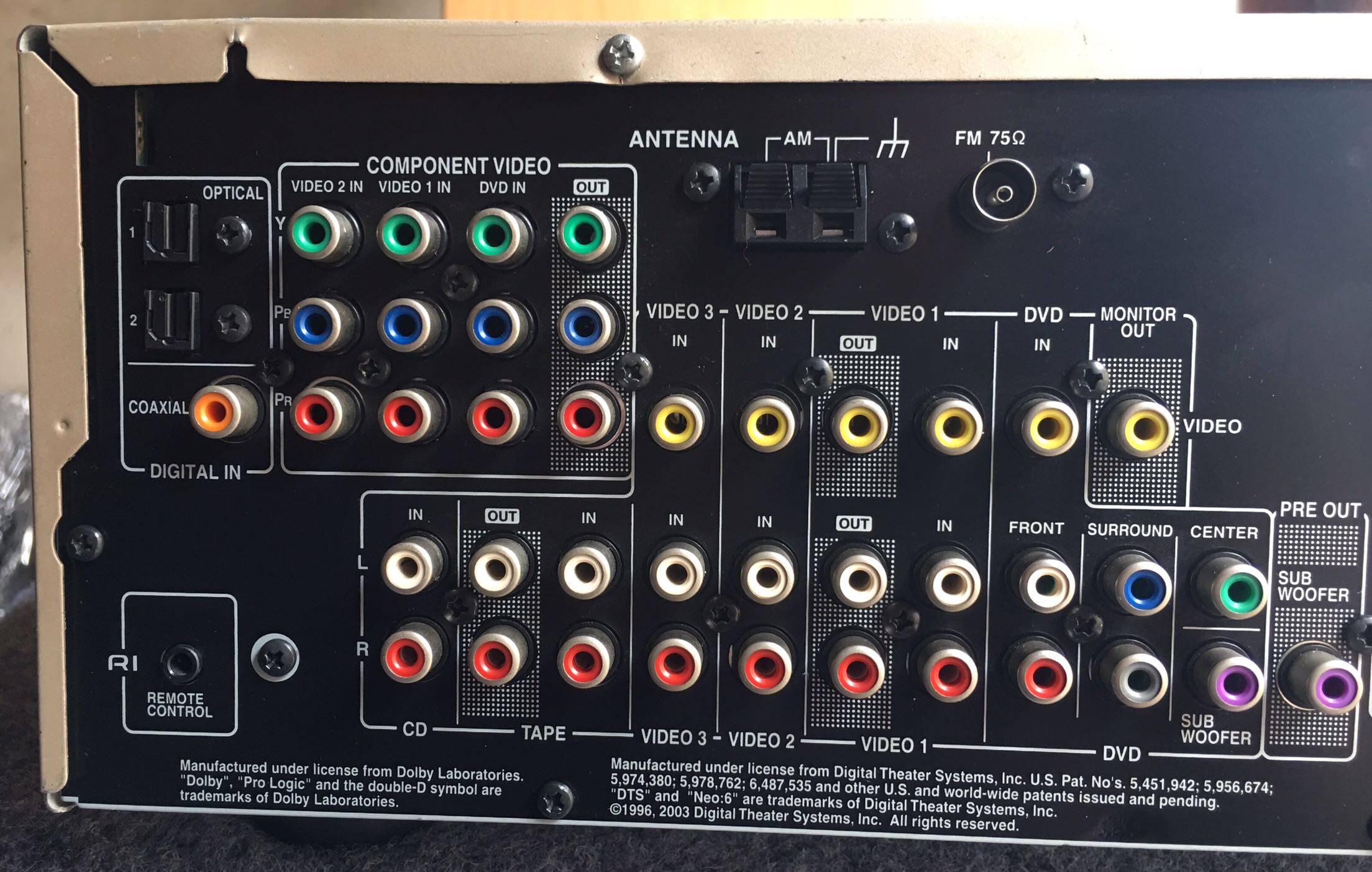 二手原装进口onkyo安桥txsr404功放家用51声道dts光纤功放