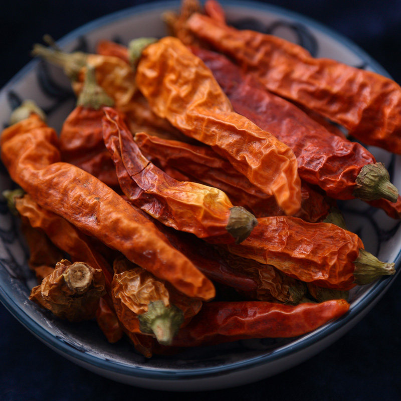 超辣野山椒农家自种辣椒特产无硫小黄椒特辣朝天椒干辣椒爆辣250g