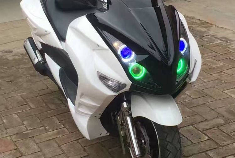 适用本田vfr8000209年改装气灯透镜天使眼恶魔总成更多电动车零