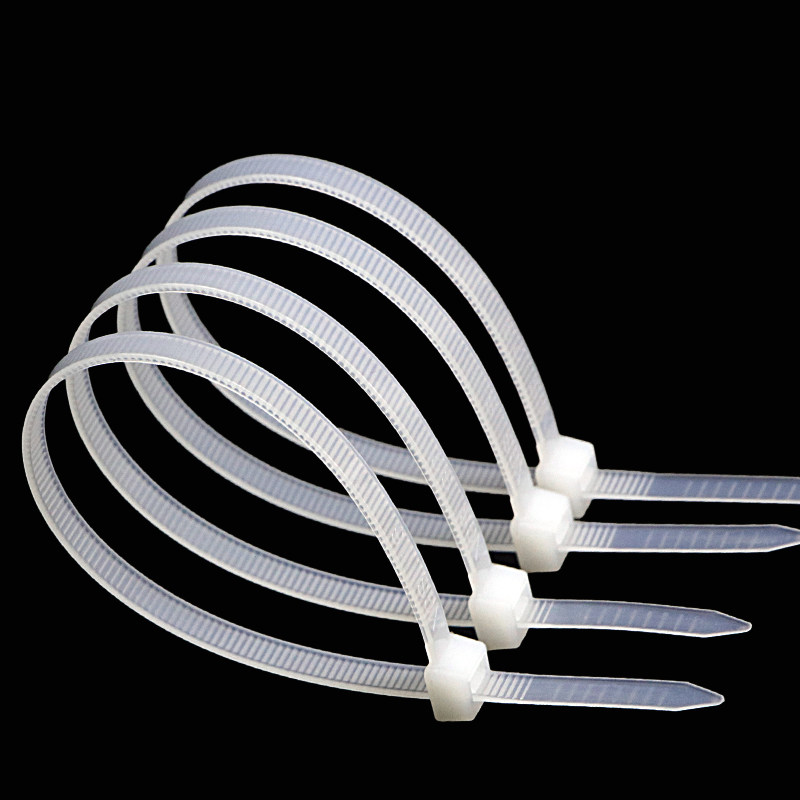 国标尼龙扎带5200束线带固定自行车塑料扎带5200mm白黑色