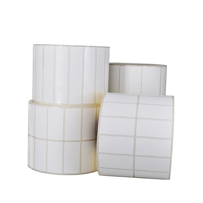 白色pvc合成纸不干胶标签纸pet条码纸打印纸超市价格贴纸定制订做