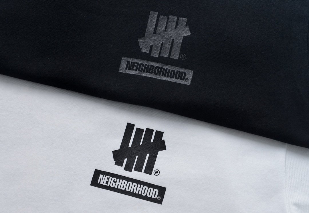 男女undefeated联名nbhd字母印花休闲五道杠纯棉teet恤