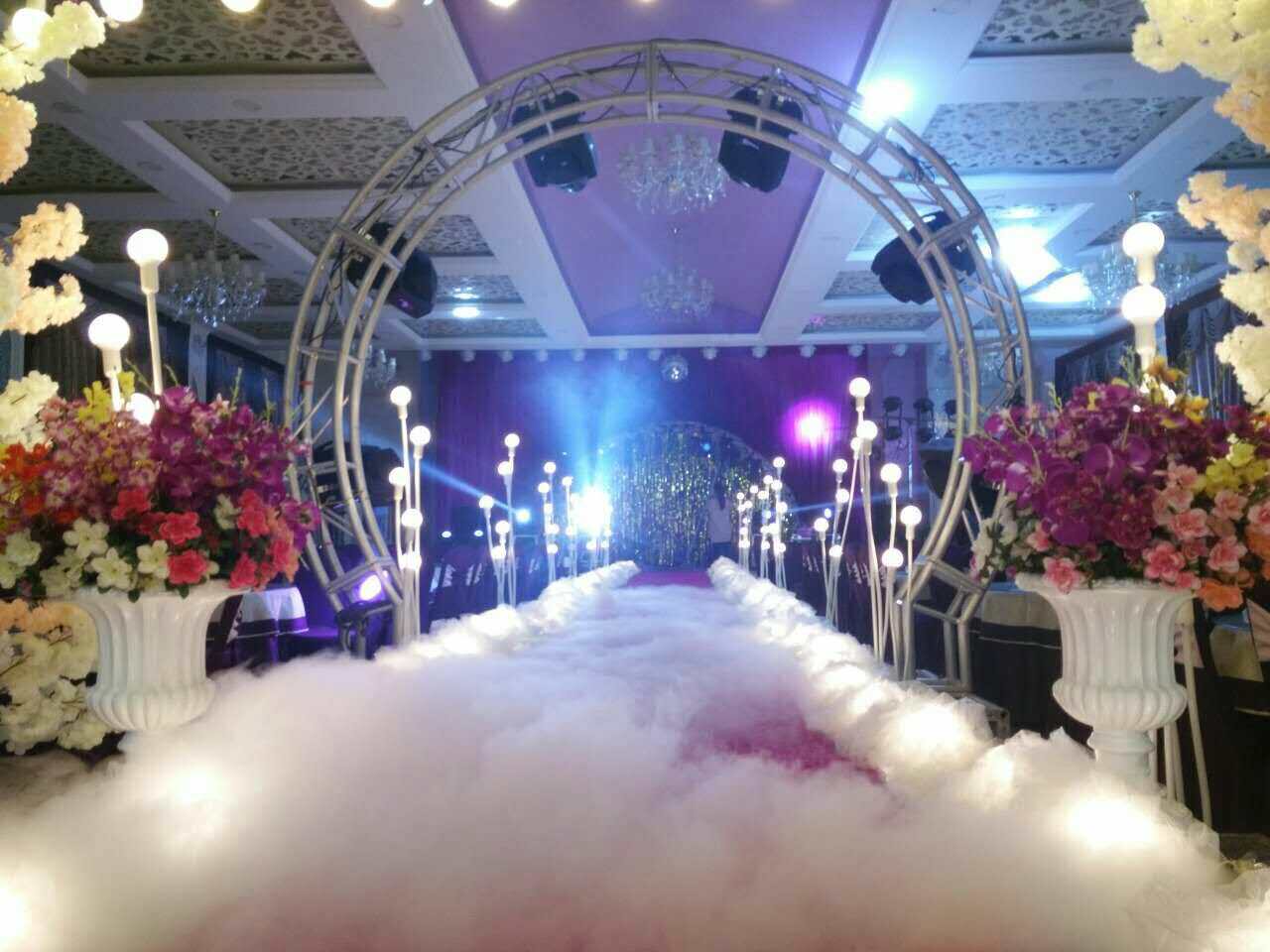 装饰艾薇婚庆道具新款台纱龙珠路引婚礼舞台路引