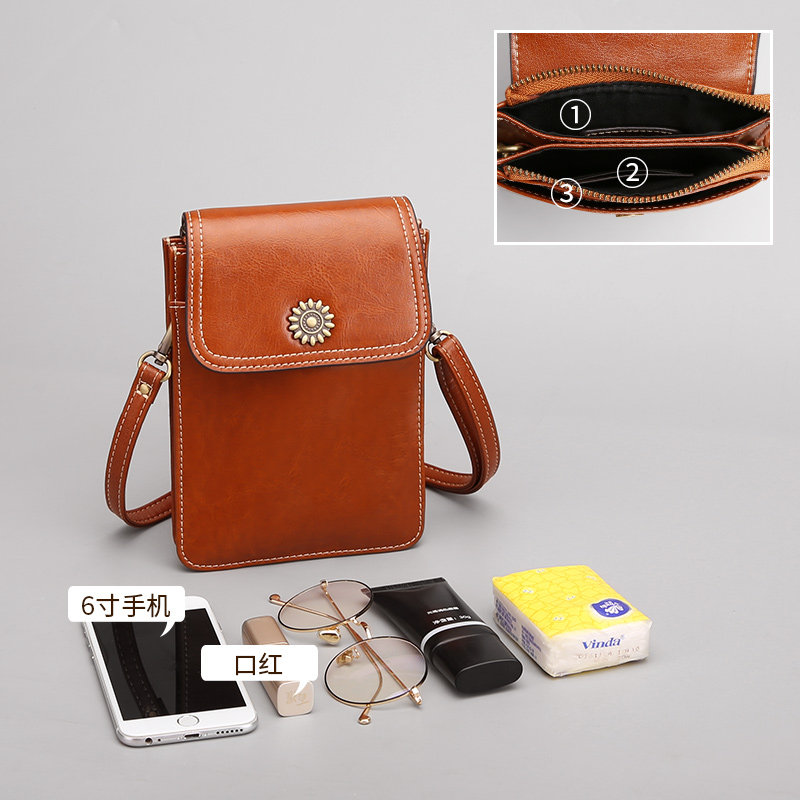 【手机包】bdc/蓝舞牛皮手机包2020新款欧洲站小包包真