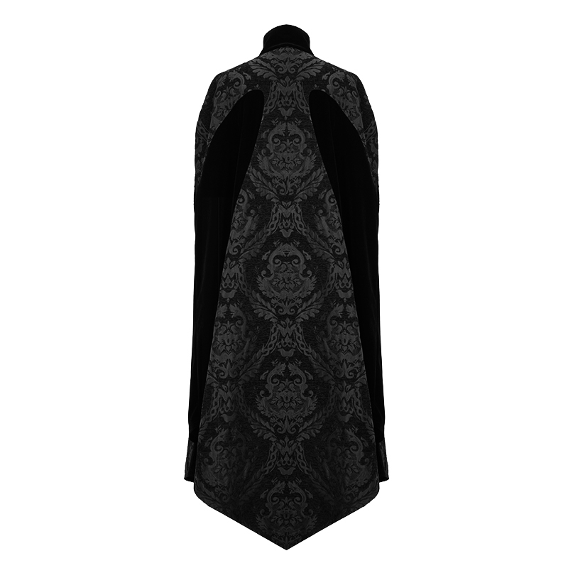 欧洲中世纪宫廷老爷绅士礼服宽松长款风衣外套秋冬款男士披风斗篷