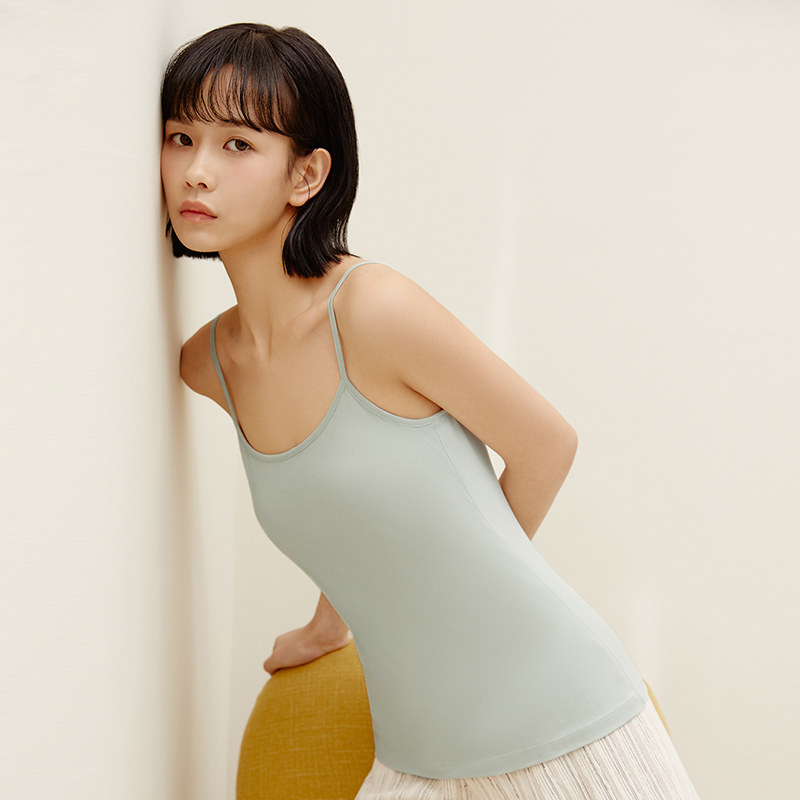 三枪背心夏天弹力莱卡健身打底性感吊带汗衫吊带