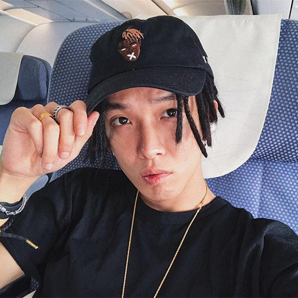 中国新说唱pg one万磁王万万pgone同款白色anti字母鸭舌棒球帽子