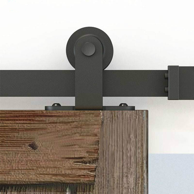 谷仓门轨道美式吊轨顶装款移门滑轨推拉门五金门轨