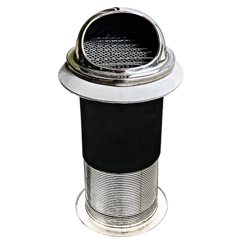 不锈钢穿墙风帽排气口一体式外墙风口厨房烟道防风室内新风系统
