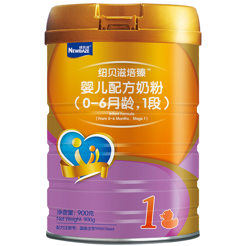 newbaze/纽贝滋培臻奶粉婴儿配方奶粉一段牛奶粉900g听装