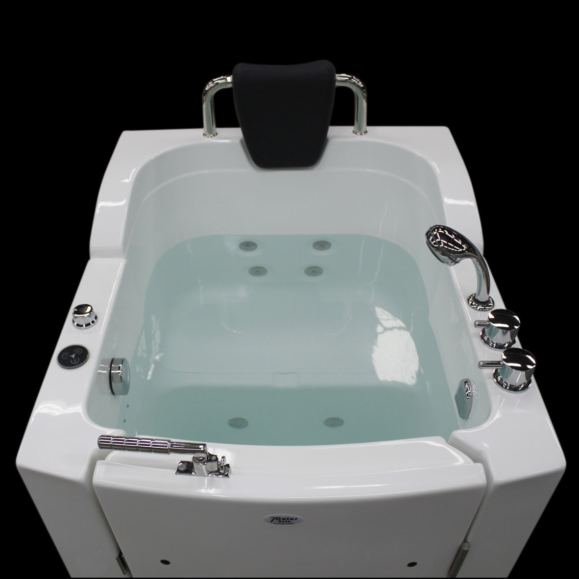 拼接开门浴缸老年人坐式尺寸桶形立式座位长者按摩浴缸