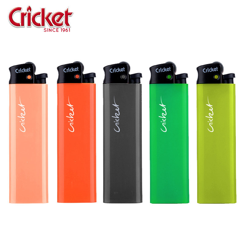 火机 一次性电子打火机砂轮式 瑞典进口cricket草蜢打火机5只装 经典