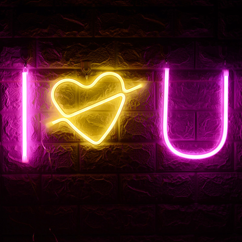 网红ins霓虹灯房间装饰浪漫卧室创意led彩灯装饰灯