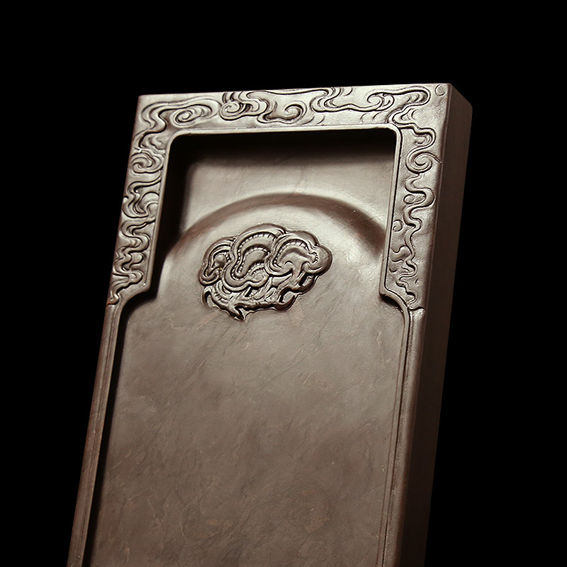 赋比兴 国家非物质文化遗产 肇庆端砚台《壮志凌云》8寸宋坑砚台 正宗