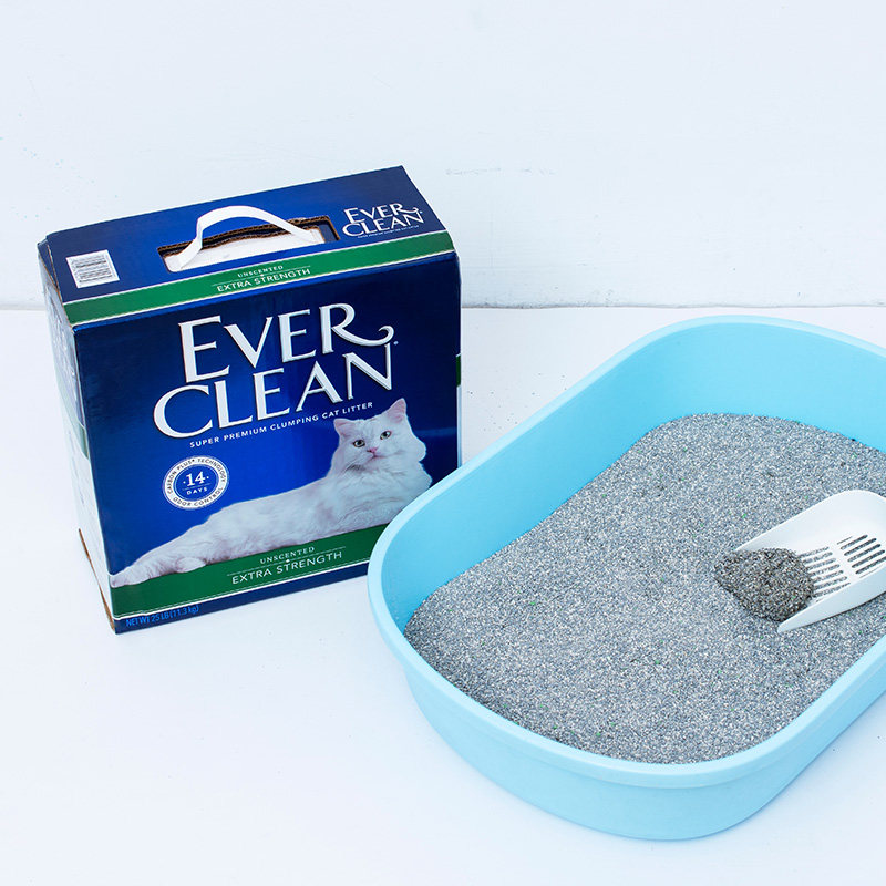 奢侈美国铂钻猫砂everclean活性炭红绿紫白膨润土猫沙猫砂