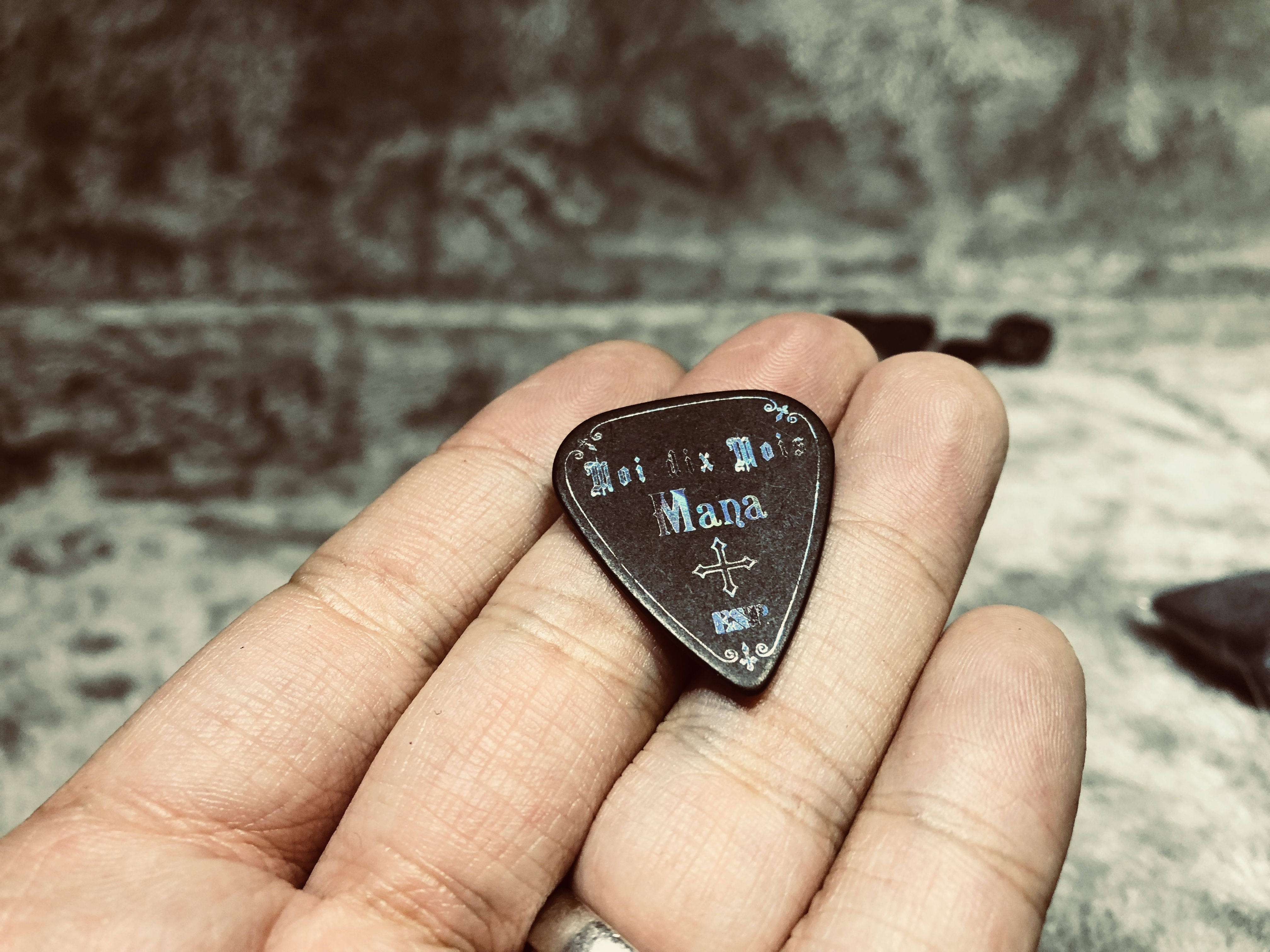 拨片脏鱼乐器日产esp吉他mana签名款拨片视觉拨片