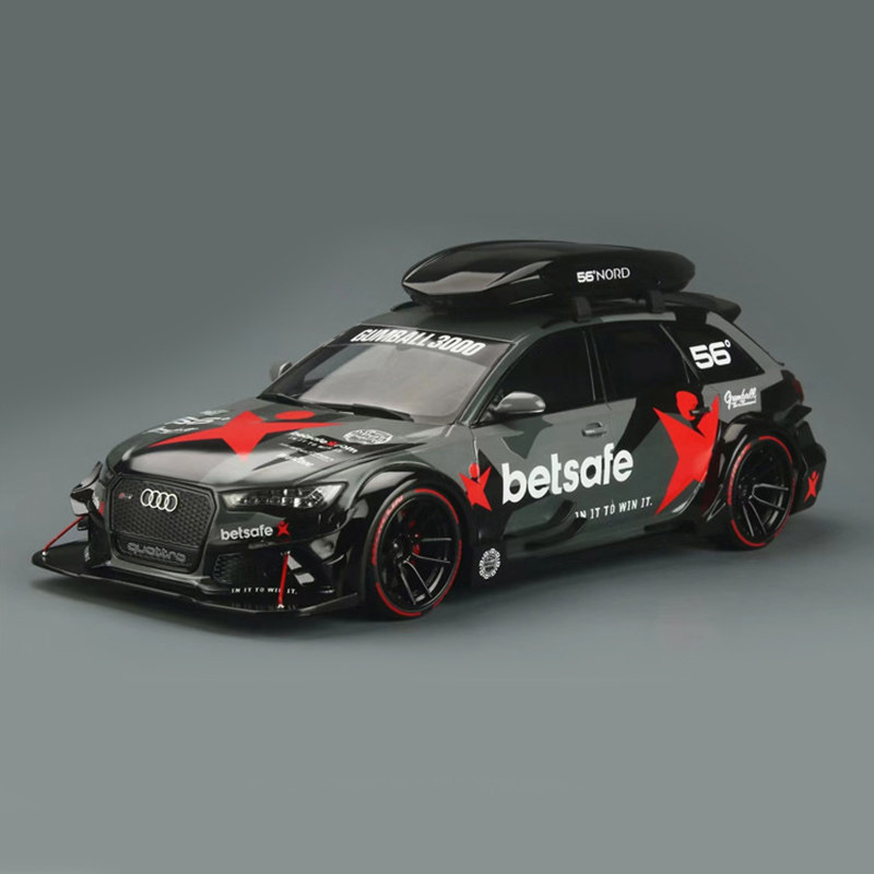 gtspirit奥迪rs6dtm56度迷彩旅行车汽车模型树脂车模车模