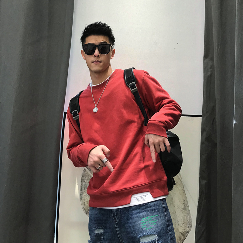 徐太浪秋季男士休闲假两件圆领卫衣美式潮流2021新款外套长袖上衣