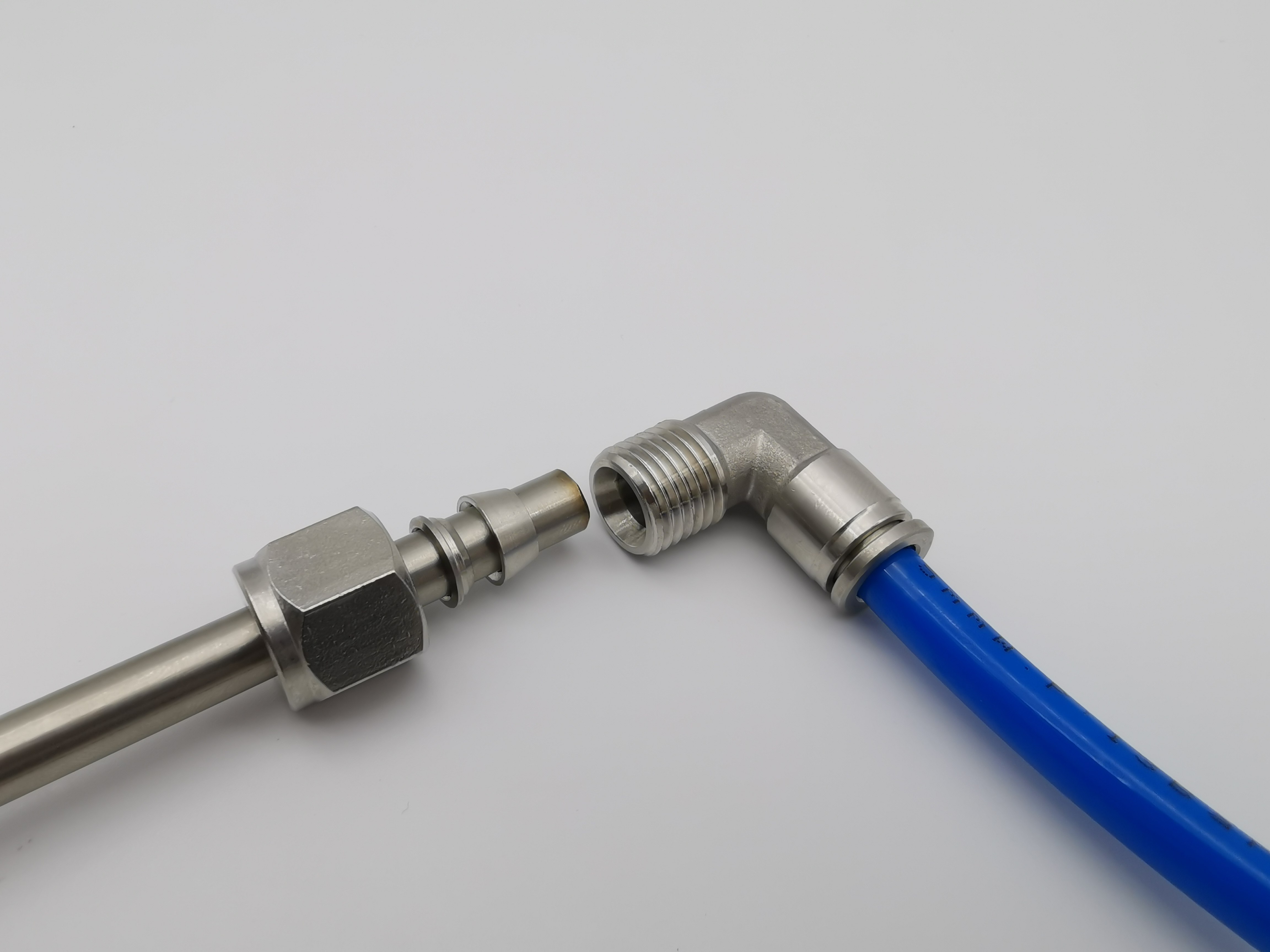 不锈钢90度直角弯头卡套快插转换快速接头气路其他气动元件