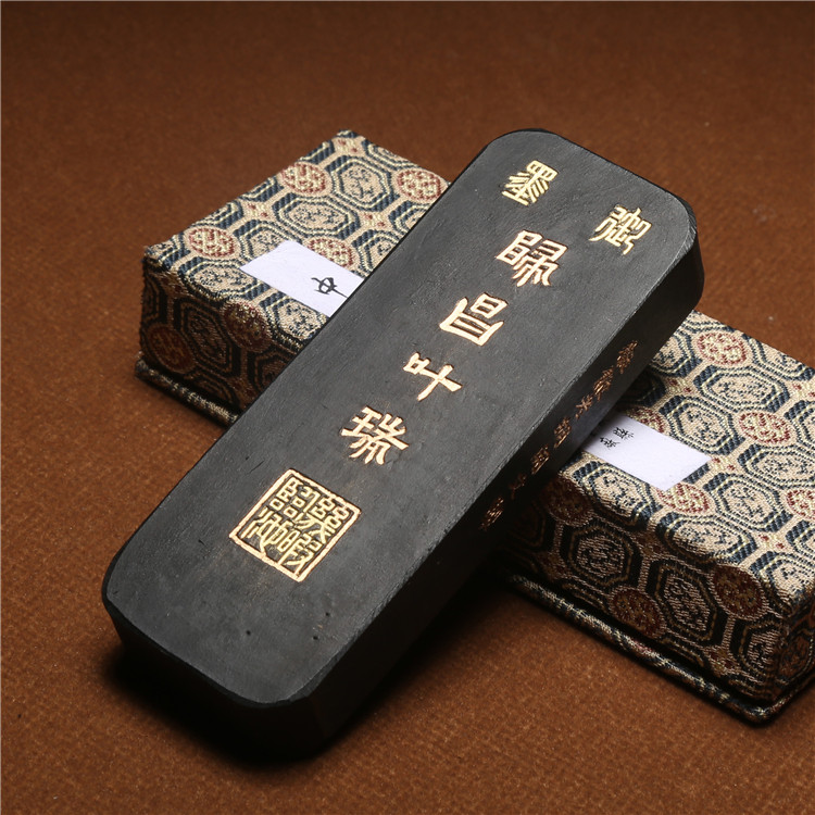 徽墨安徽老胡文松烟墨实用书法绘画墨条墨锭文房四宝