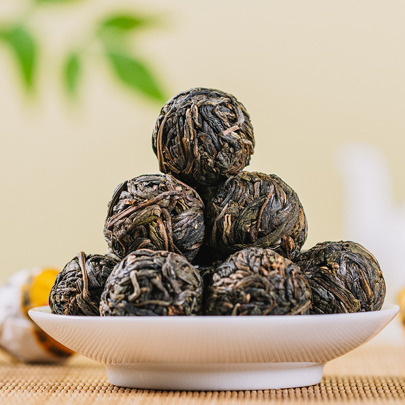 胖姐云南普洱茶生茶2022年昔归龙珠500克紧压生一粒普洱