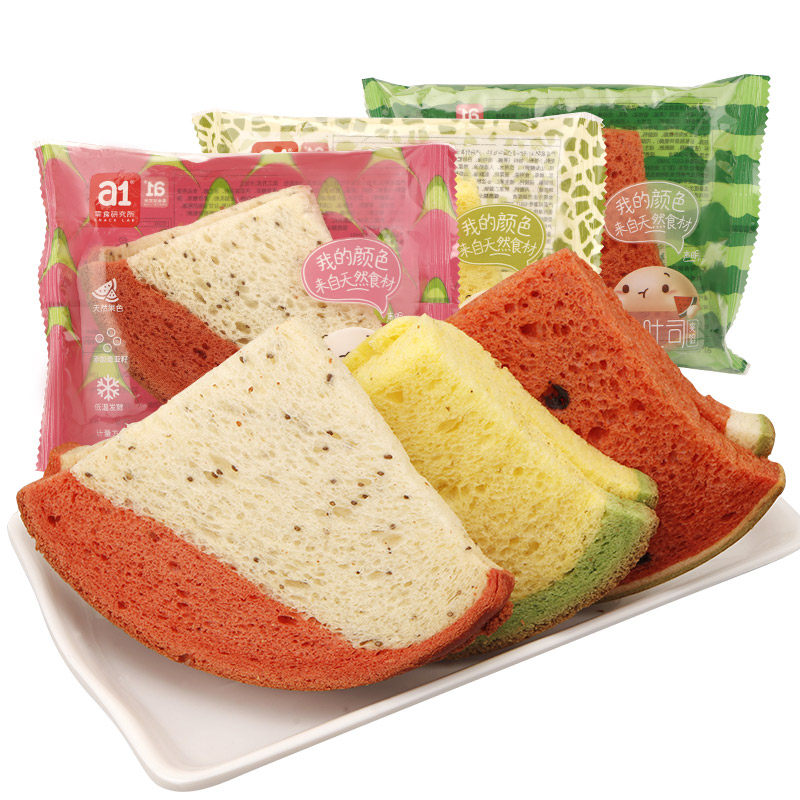 吐司a1西瓜小面包整箱早餐代餐网红西式糕点