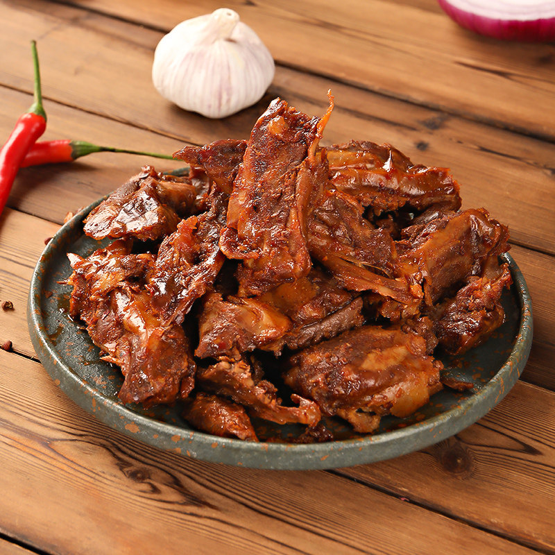 友我香手撕鸡排308g鸭味鸡架肉制品香辣鸡肉零食