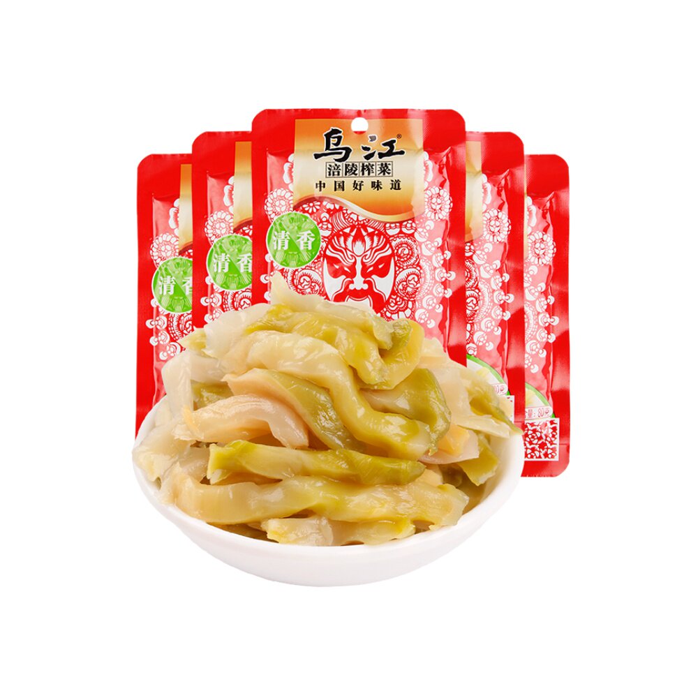 乌江清淡榨菜丝80g*15袋重庆涪陵特产开袋即食下饭咸菜腌制菜小菜-mc