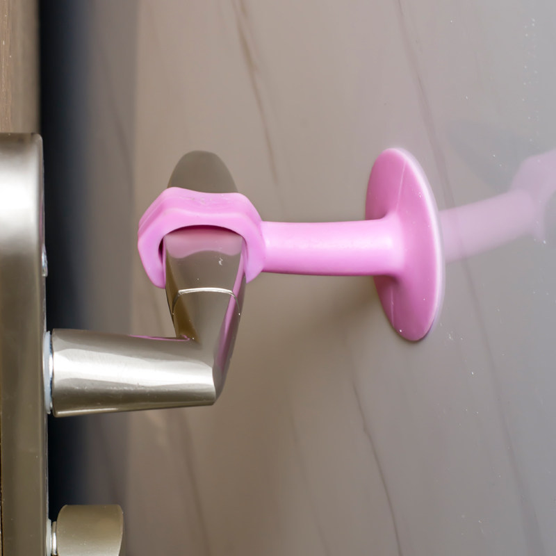 门吸免打孔门挡器门卫生间门把把手防撞硅胶吸门门吸