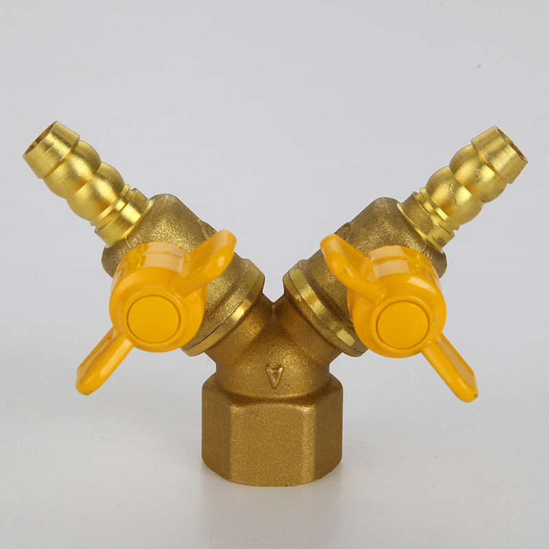 全铜加厚燃气阀门三通4分煤气气阀天然气开关球阀