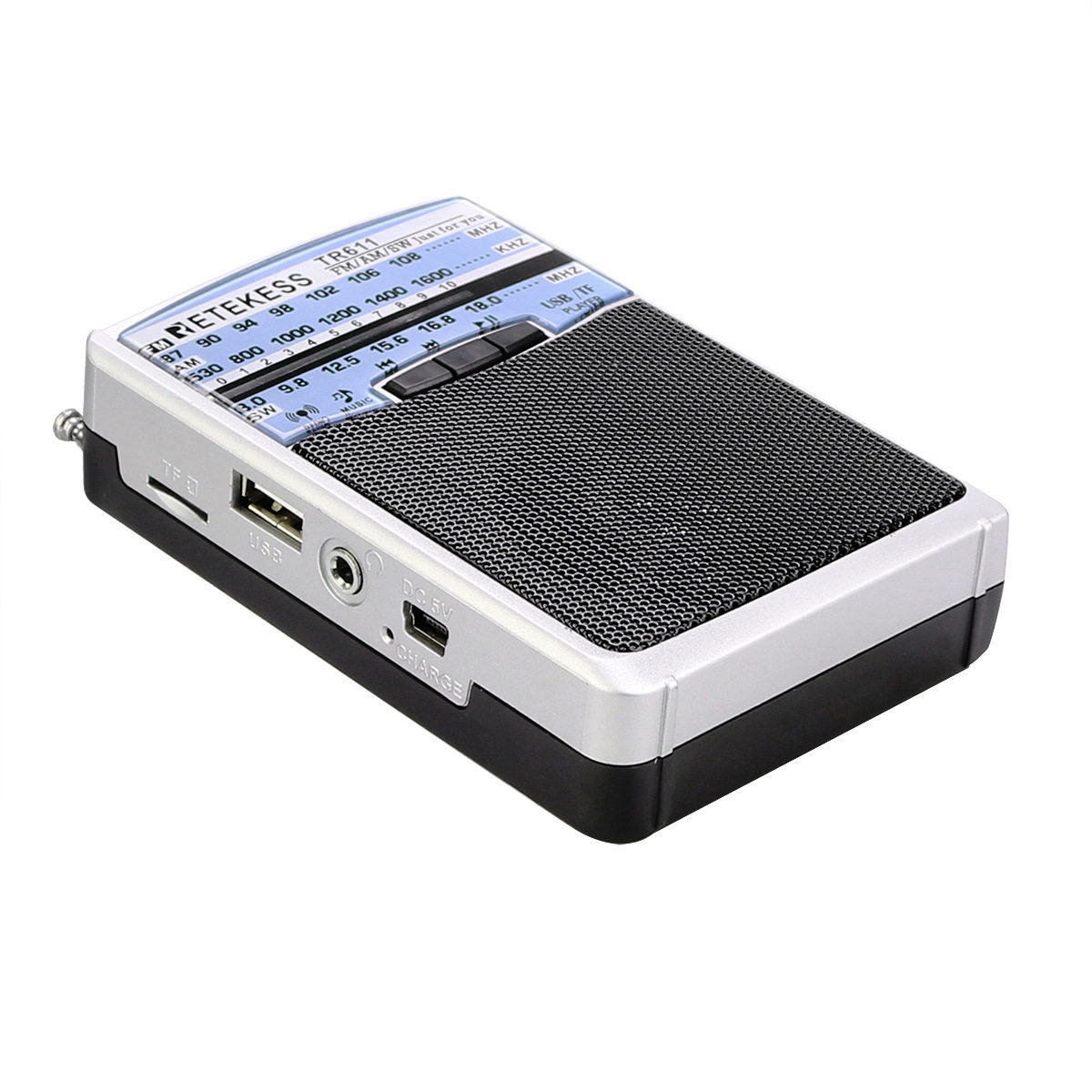 收音机考试进口充电数字便携迷你波段插卡小型收音机