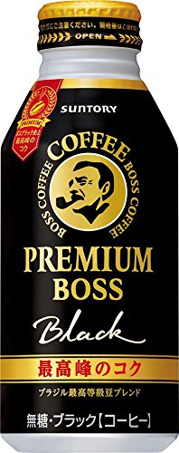 日本代购 三得利suntory premium boss 黑咖啡 一箱24本